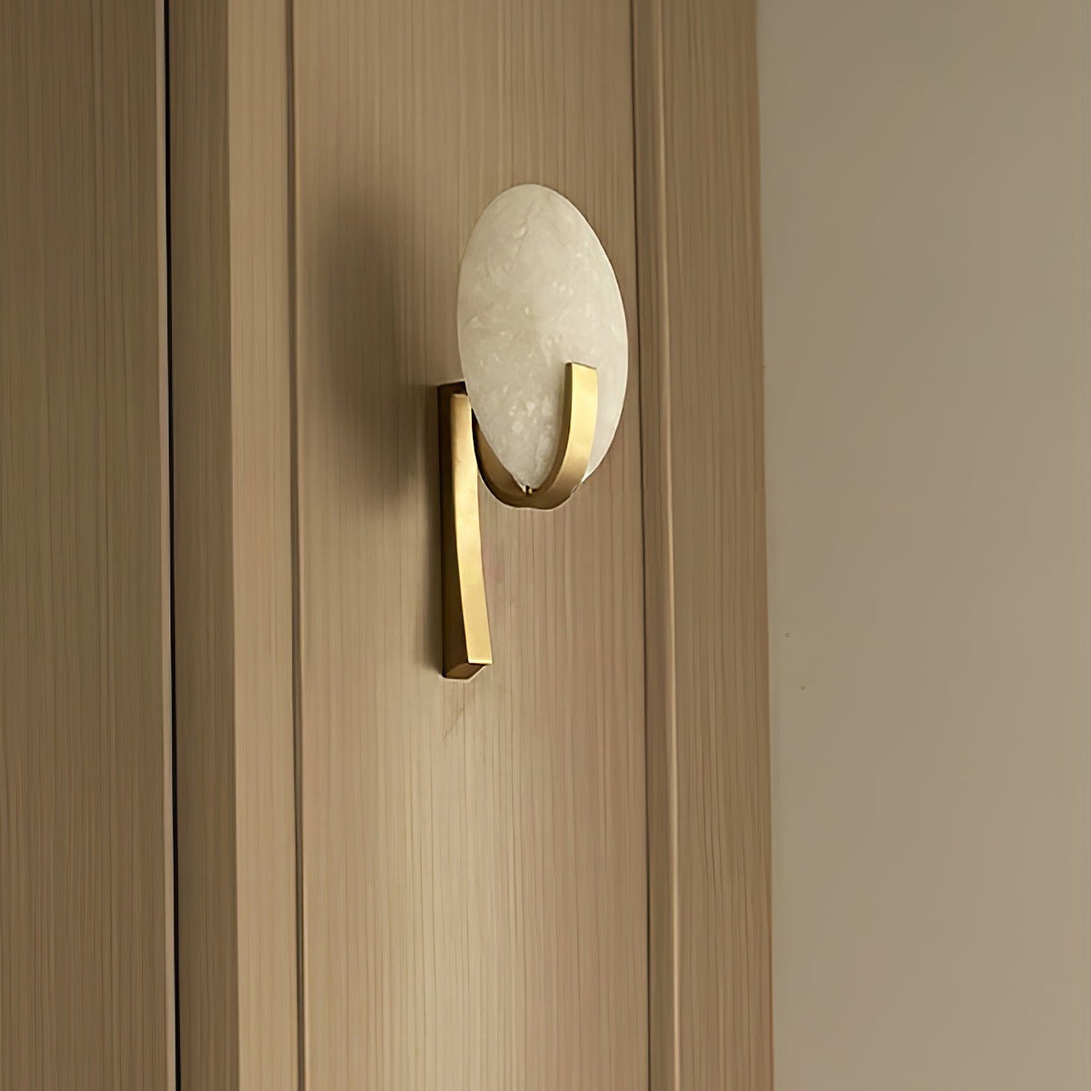 Avey aplique de pared moderno en alabastro con enchufe US