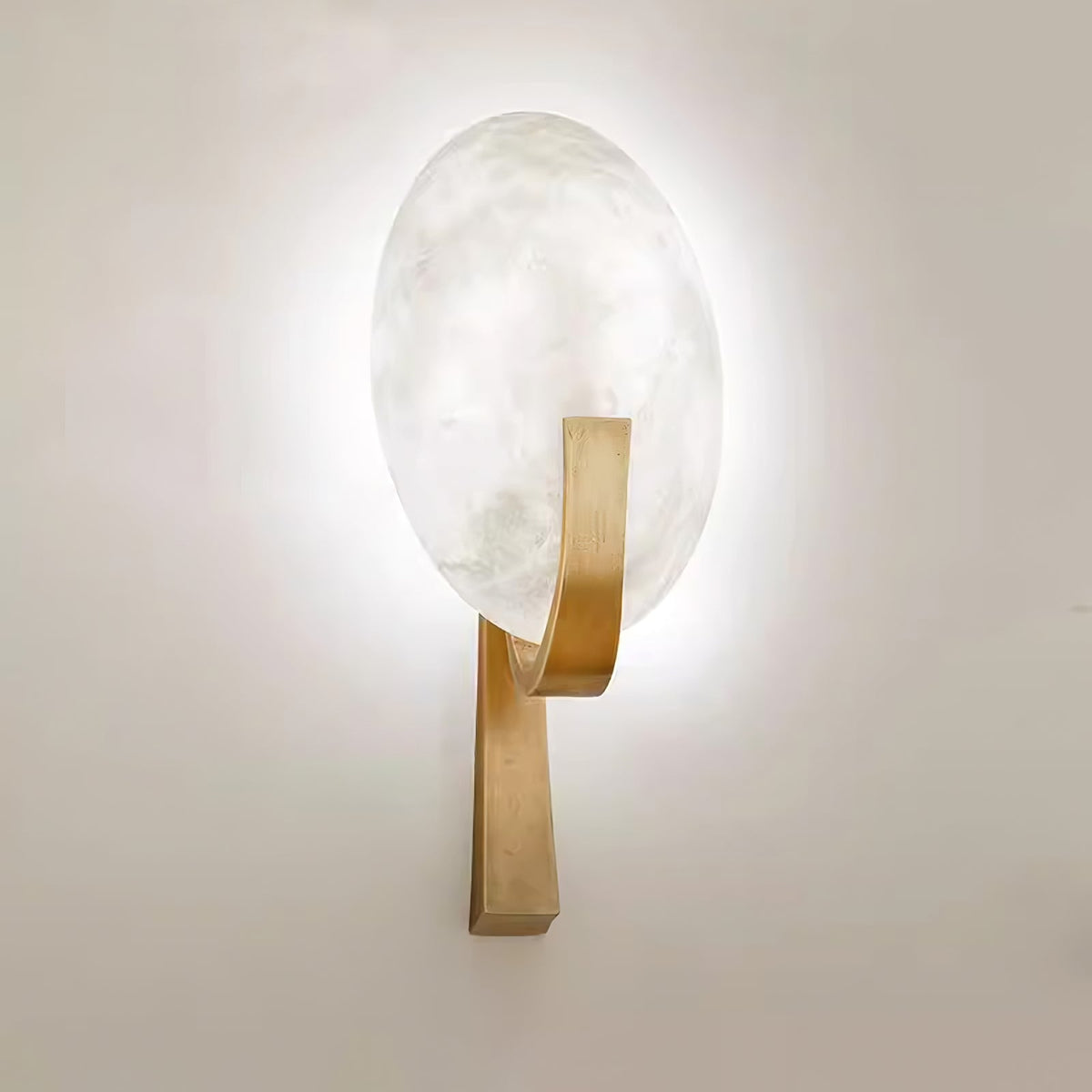 Avey aplique de pared moderno en alabastro con enchufe US