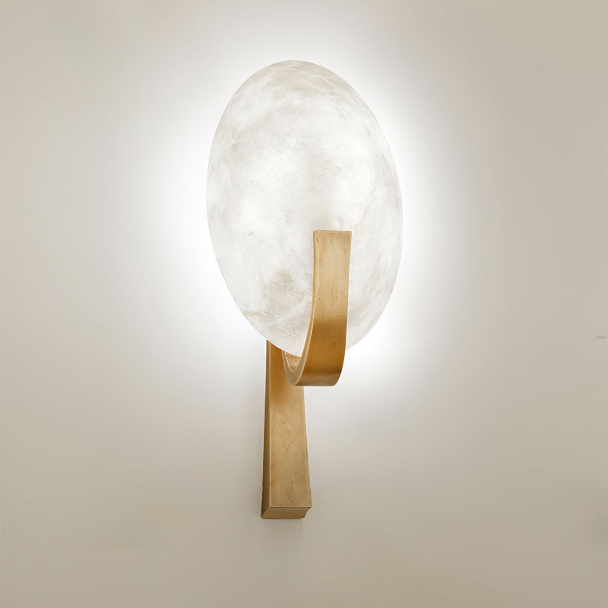 Avey aplique de pared moderno en alabastro con enchufe US