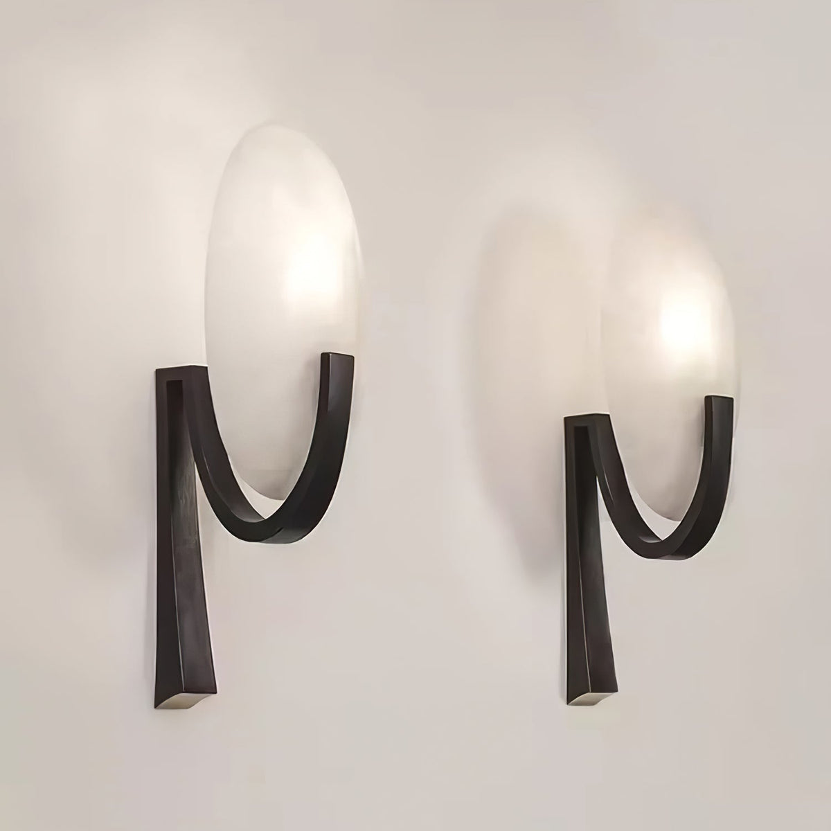 Avey aplique de pared moderno en alabastro con enchufe US