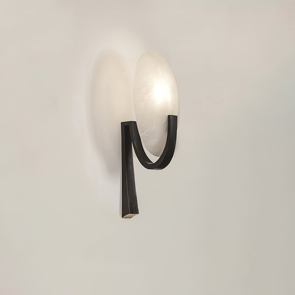 Avey aplique de pared moderno en alabastro con enchufe US