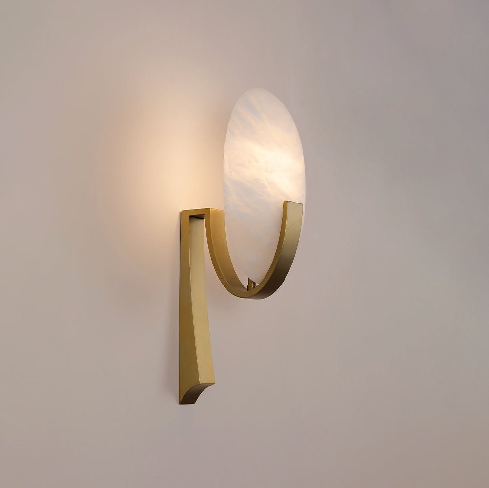 Avey aplique de pared moderno en alabastro con enchufe US