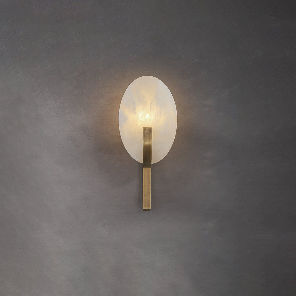 Avey aplique de pared moderno en alabastro con enchufe US