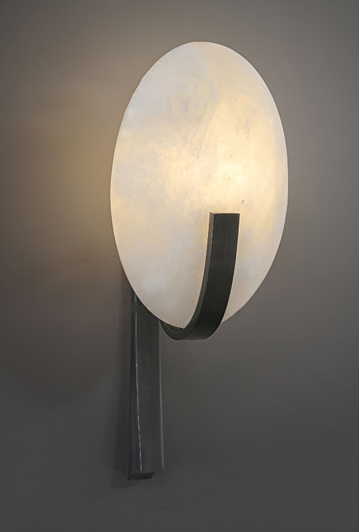 Avey aplique de pared moderno en alabastro con enchufe US