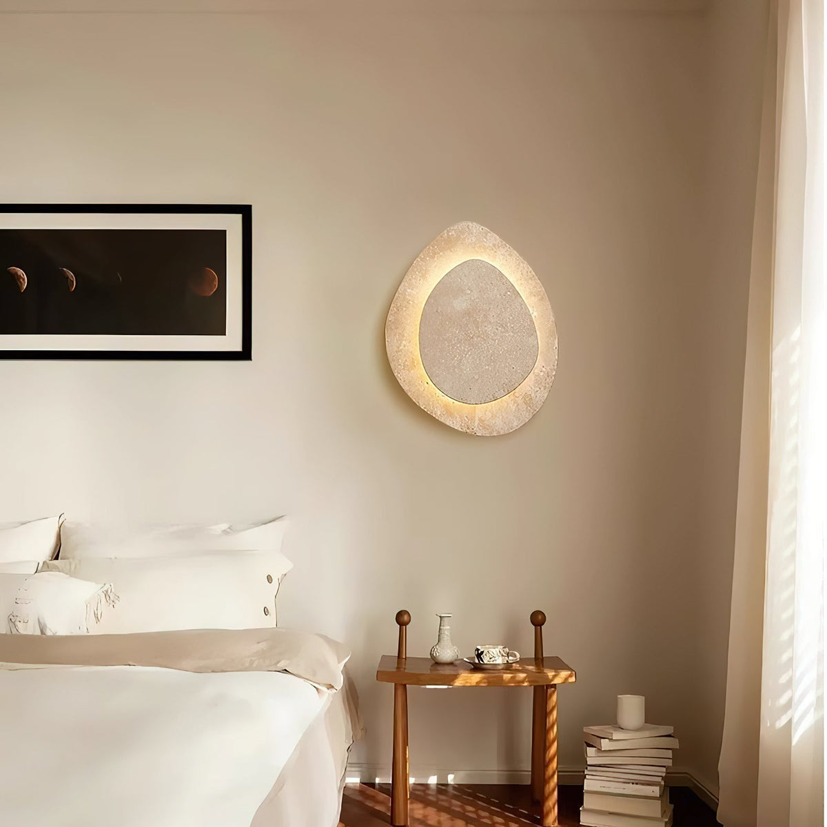 Yrvuvyn aplique de pared Individual Creativity travertino