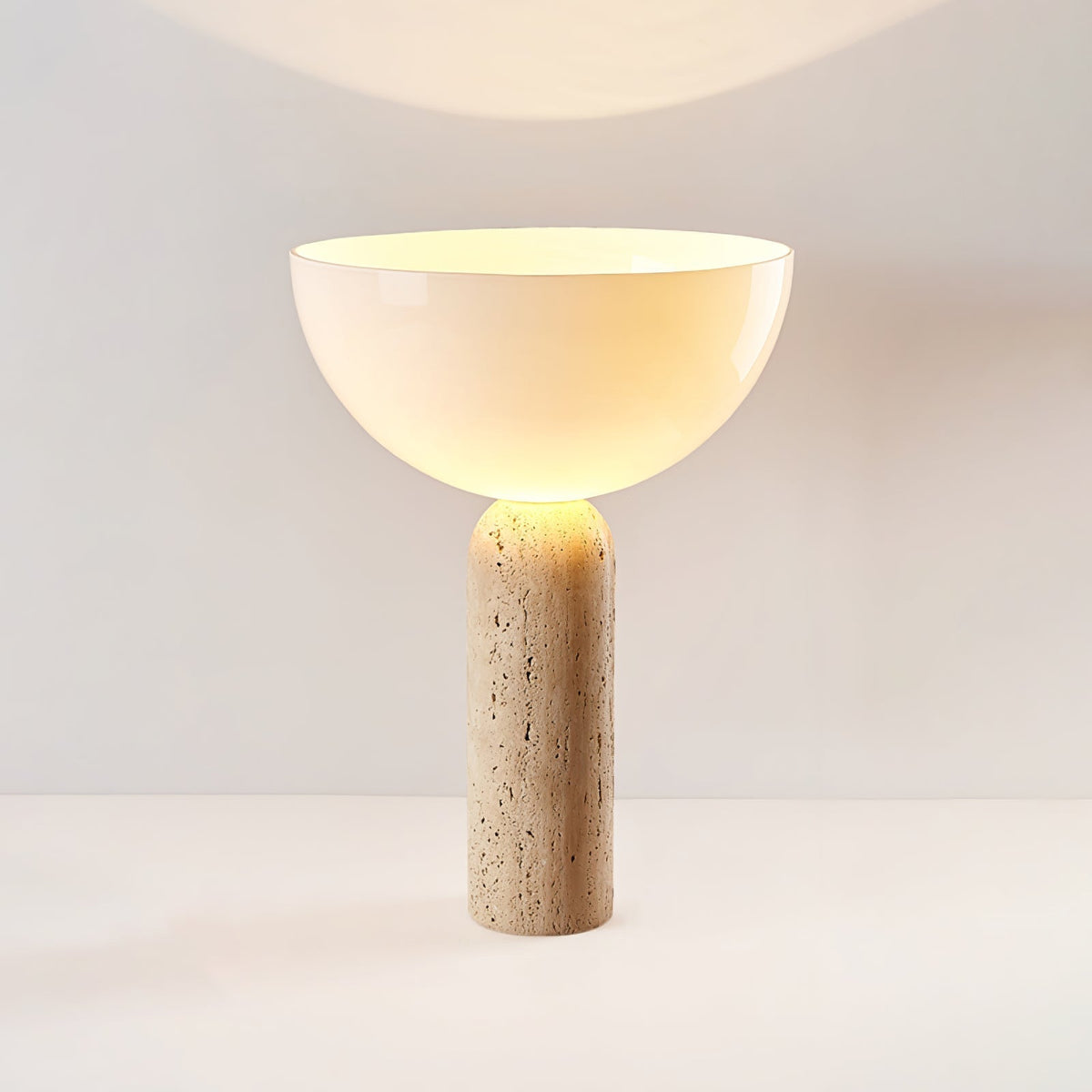 Tion travertino lámpara de mesa