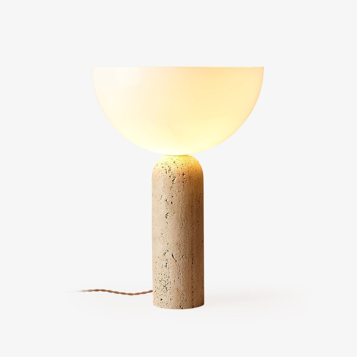 Tion travertino lámpara de mesa