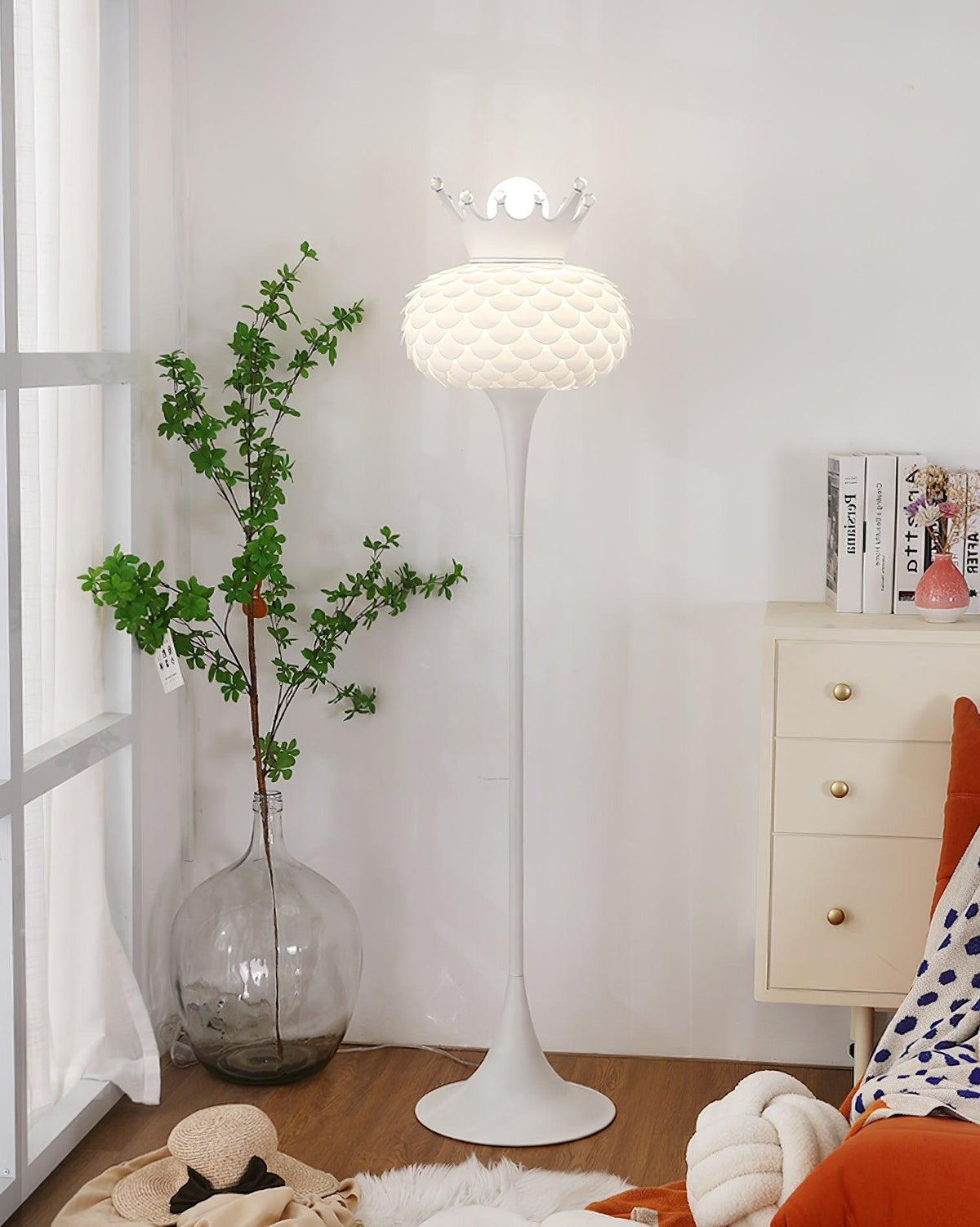 Regal lámpara de pie moderna en PVC