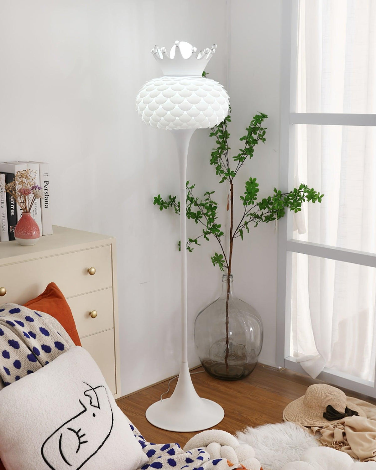 Regal lámpara de pie moderna en PVC