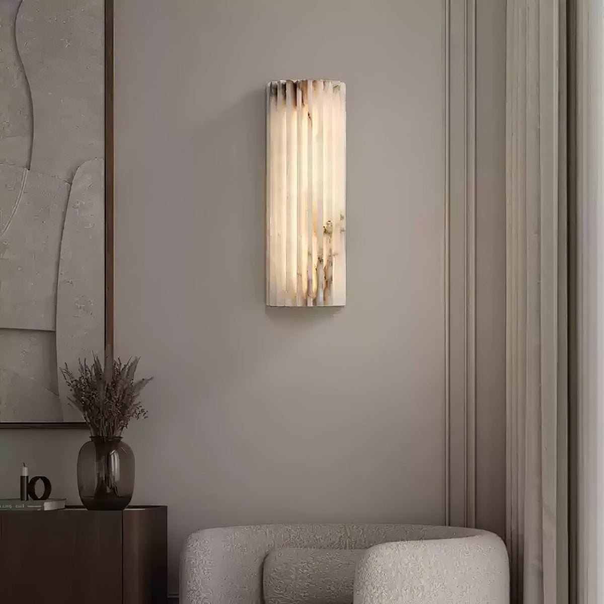 Orcarion Aplique de pared Alabastro Contemporáneo Naturaleza