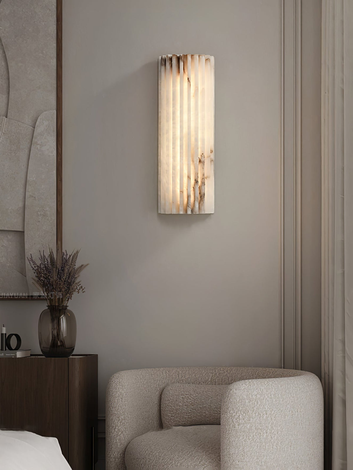 Orcarion Aplique de pared Alabastro Contemporáneo Naturaleza