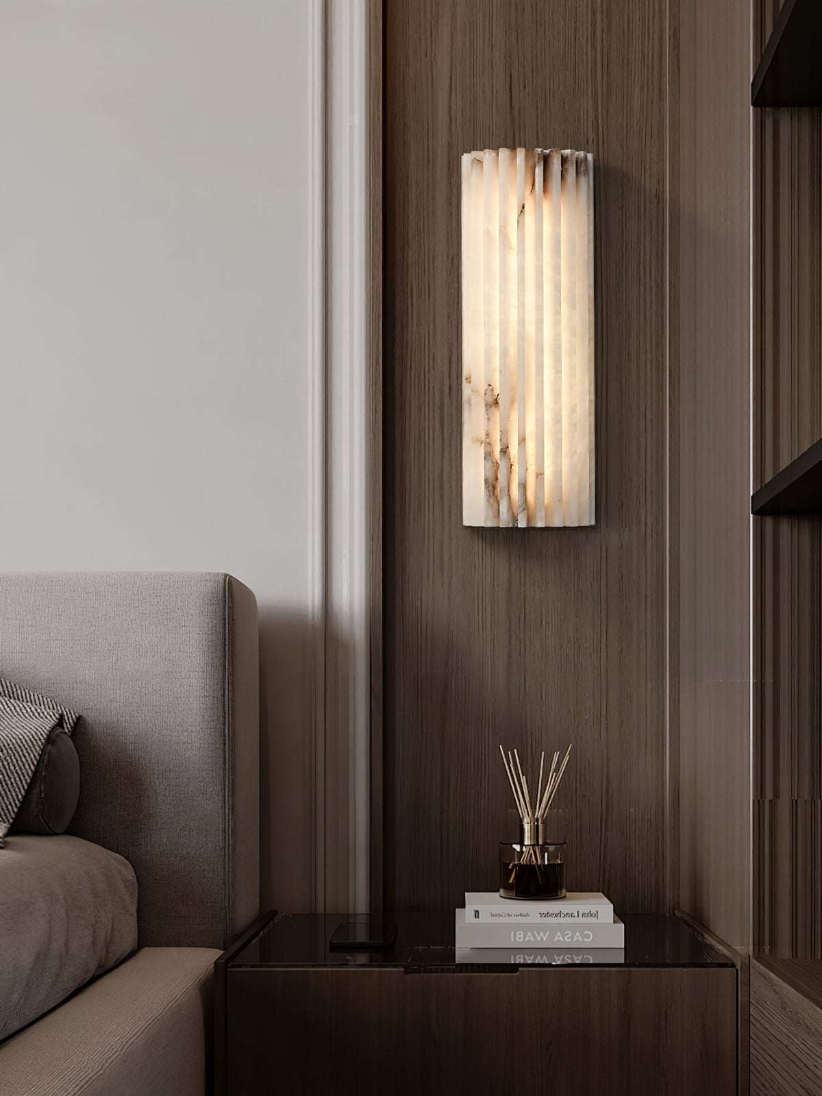 Orcarion Aplique de pared Alabastro Contemporáneo Naturaleza