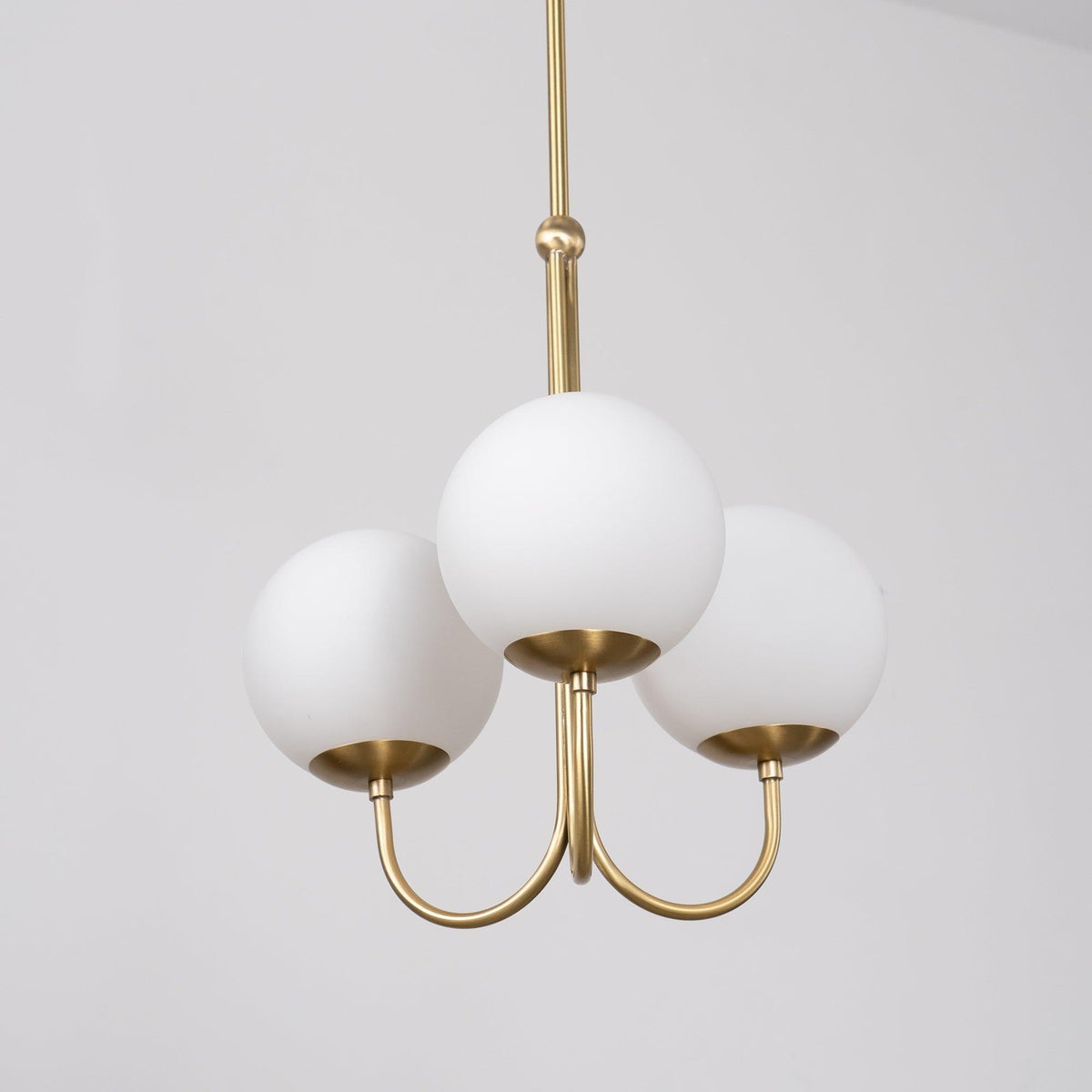 Brin lámpara colgante elegante de metal y vidrio