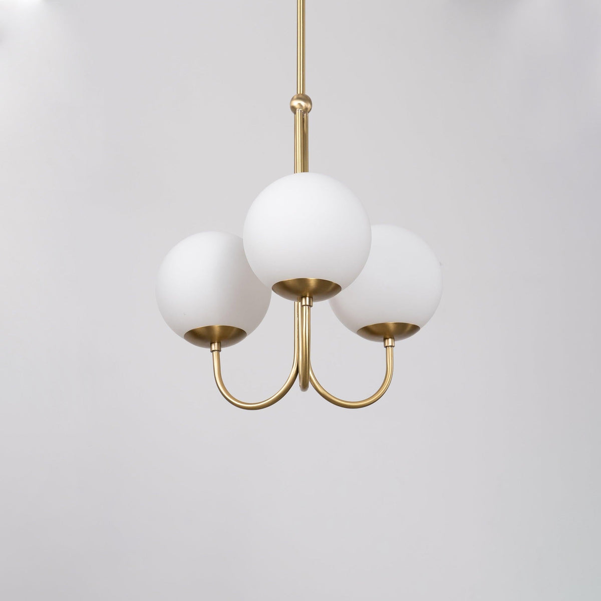 Brin lámpara colgante elegante de metal y vidrio