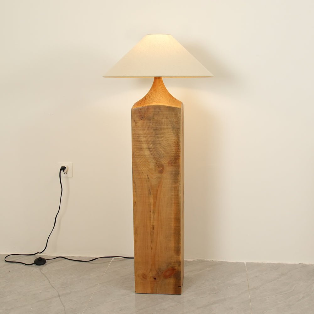 Rustica lámpara de pie Timber Column