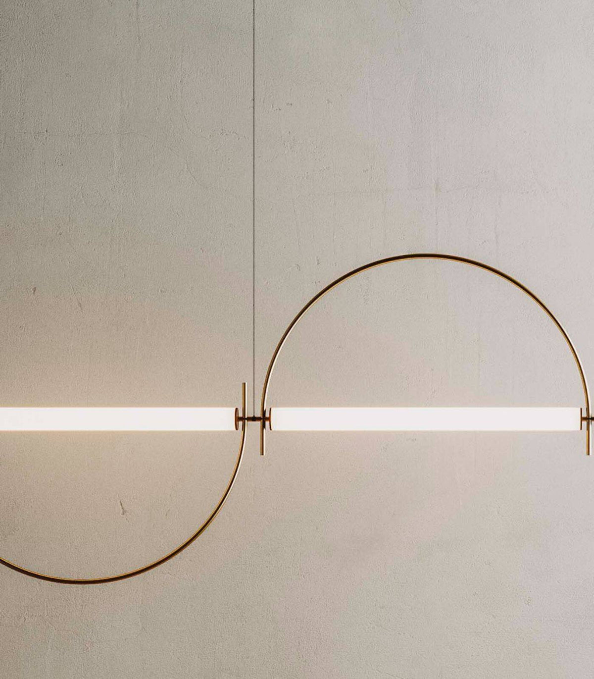 Arched lámpara de araña lineal con LED