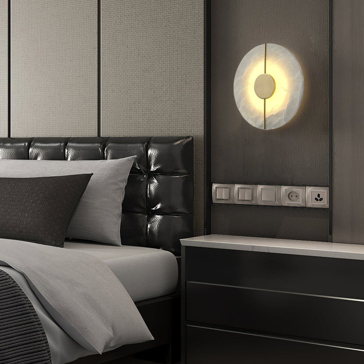 Aplique de pared Artístico Dolomite cobre estilo