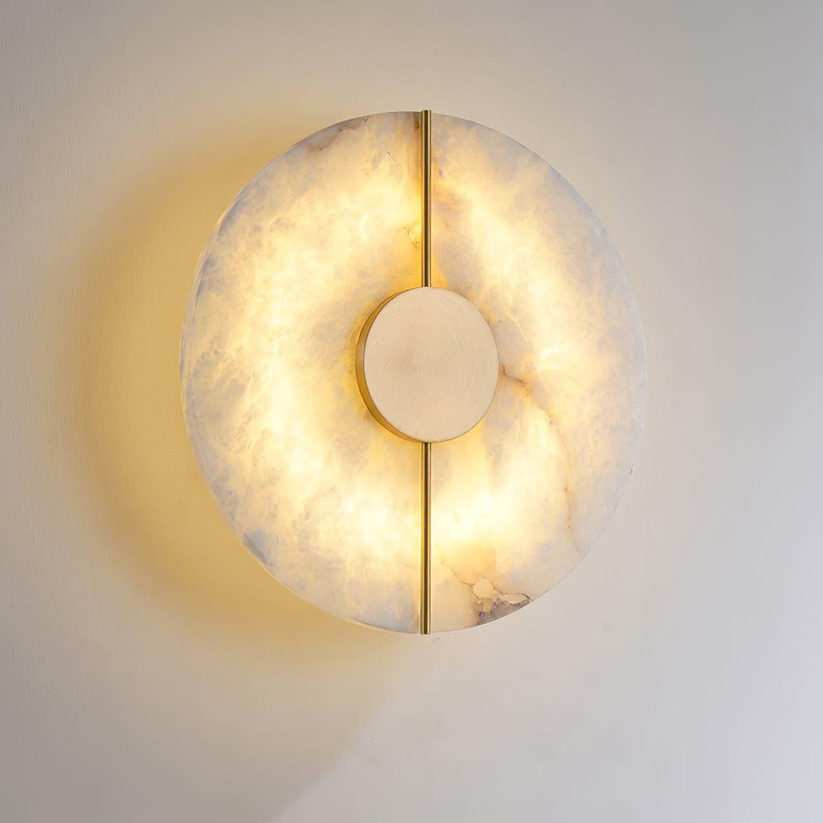 Citheira aplique de pared minimalista en alabastro
