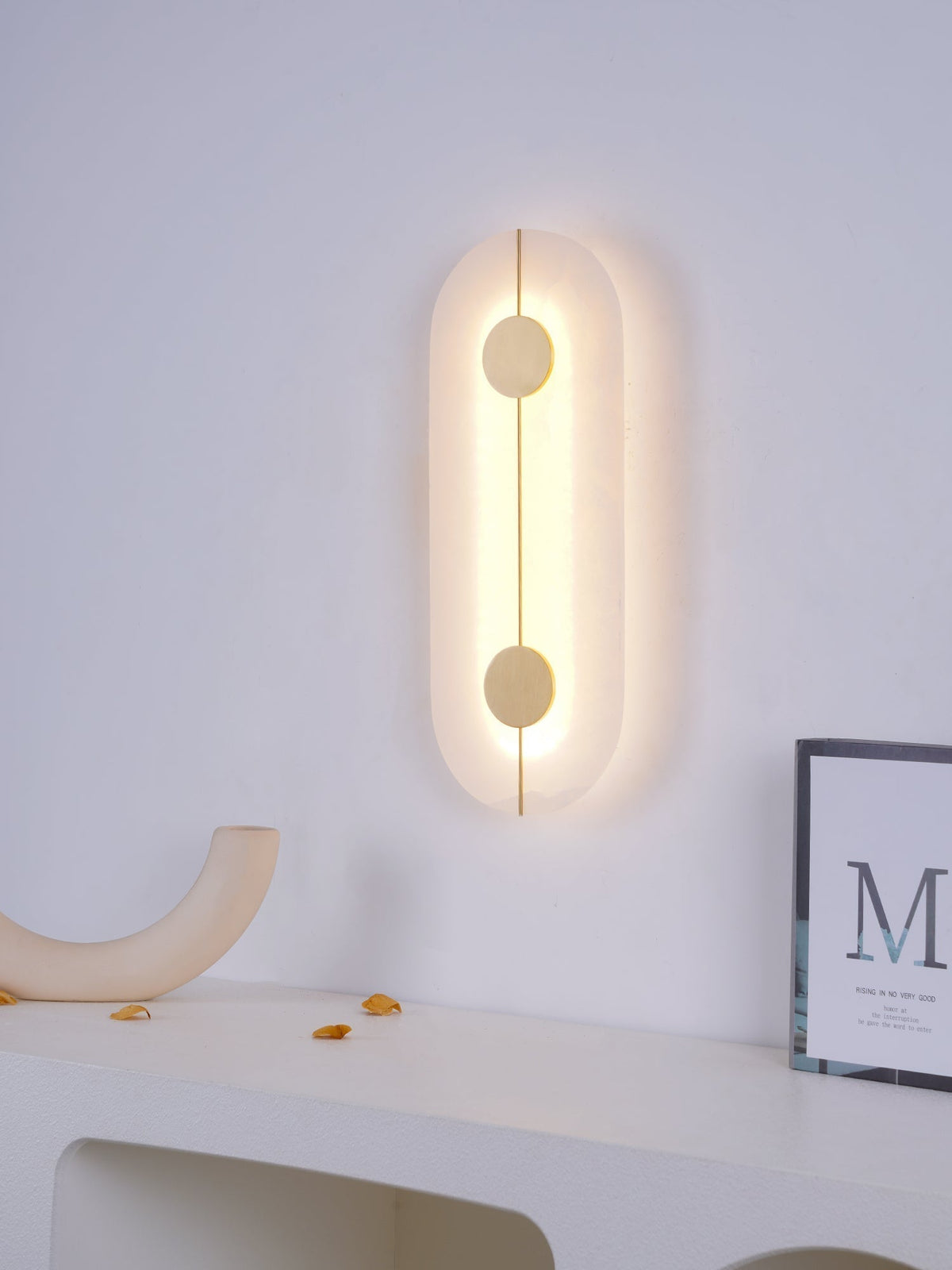 Aplique de pared Artístico Dolomite cobre estilo