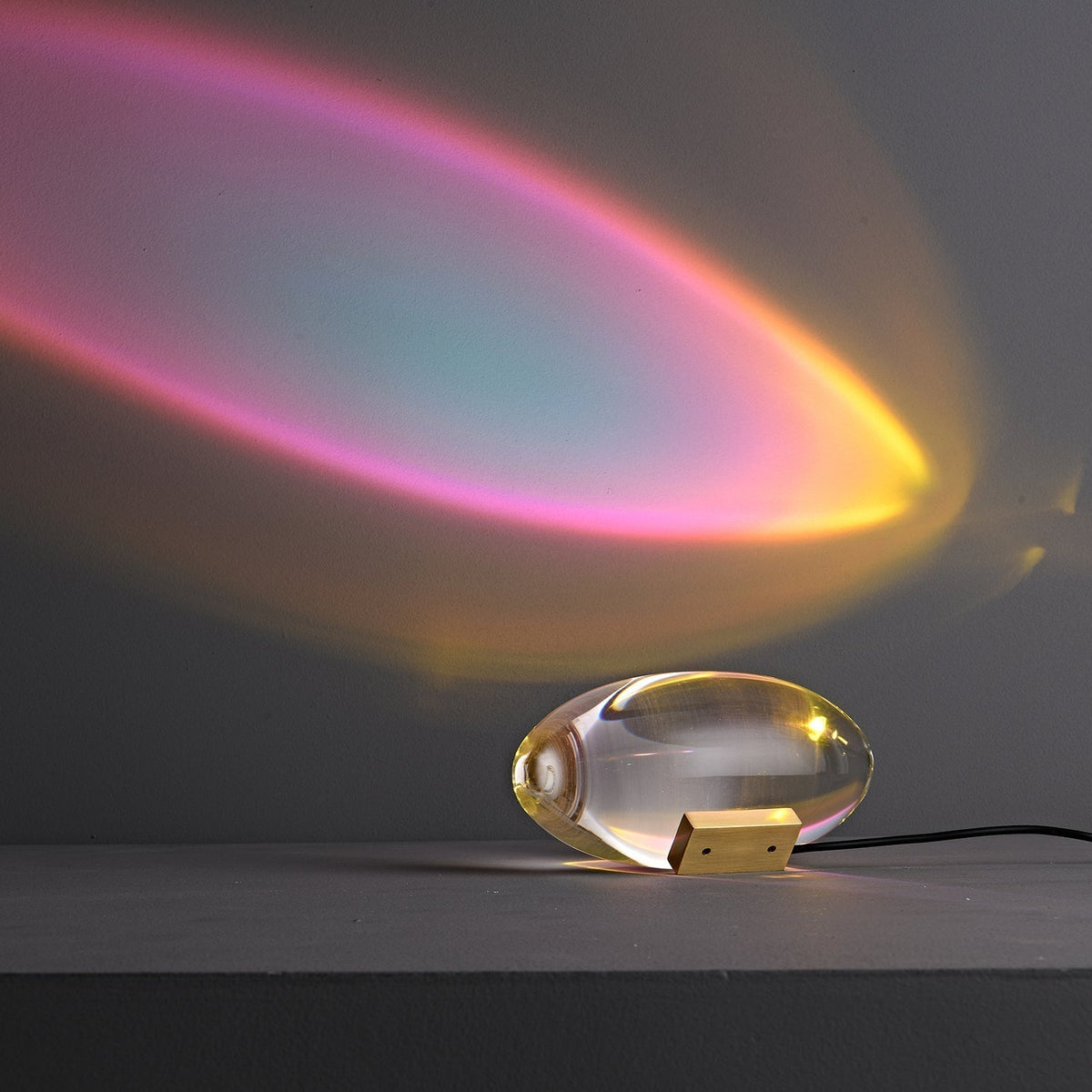 Solarece lámpara de mesa cristal minimalista