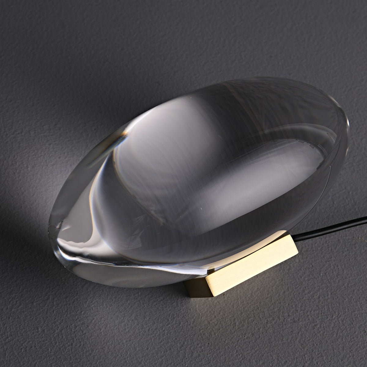Solarece lámpara de mesa cristal minimalista