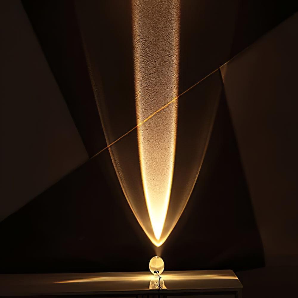 Solarece lámpara de mesa cristal minimalista