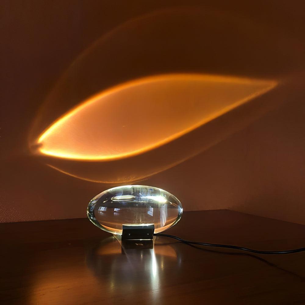 Solarece lámpara de mesa cristal minimalista