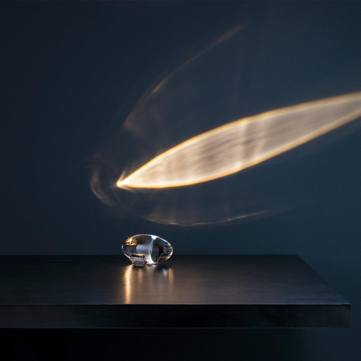 Solarece lámpara de mesa cristal minimalista