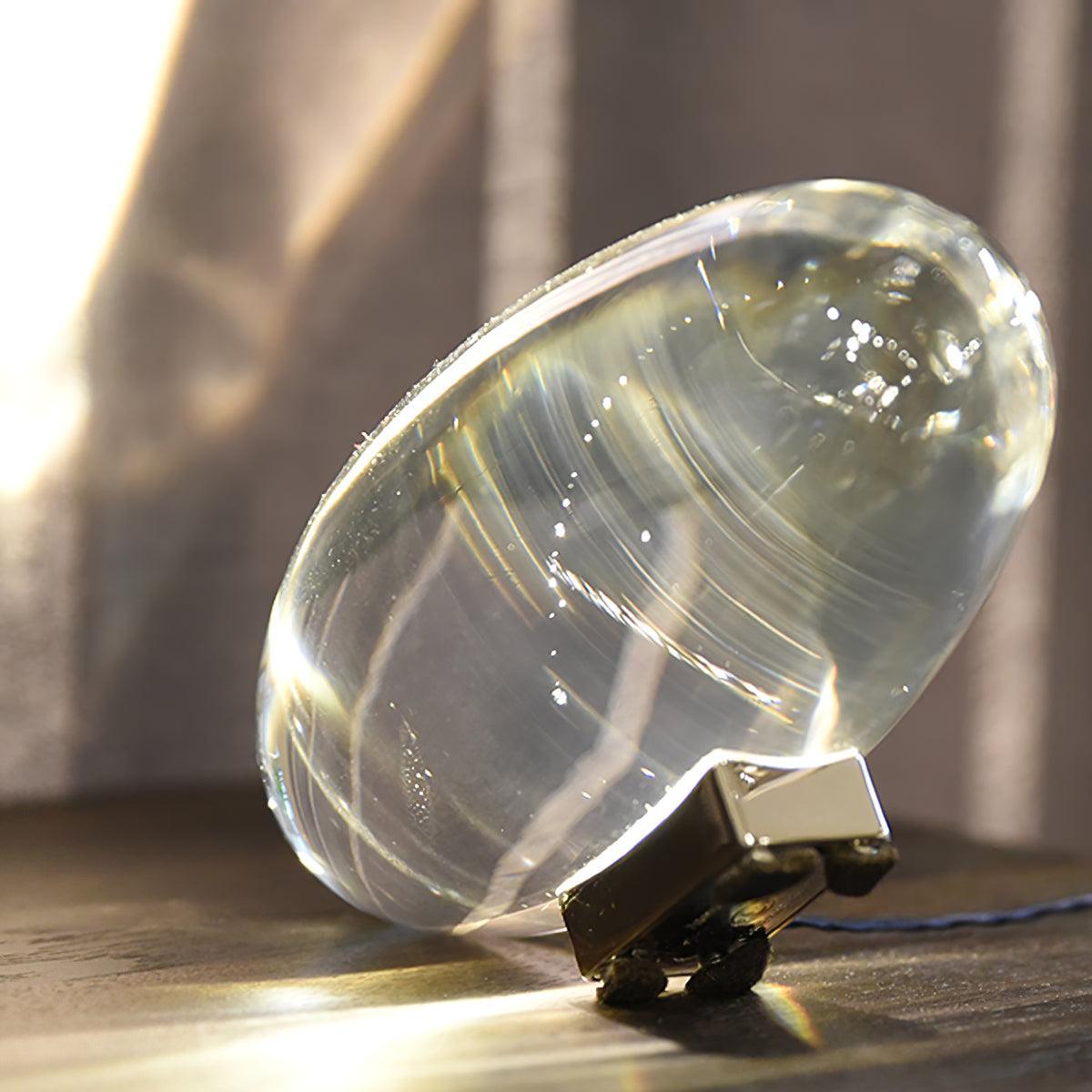 Solarece lámpara de mesa cristal minimalista