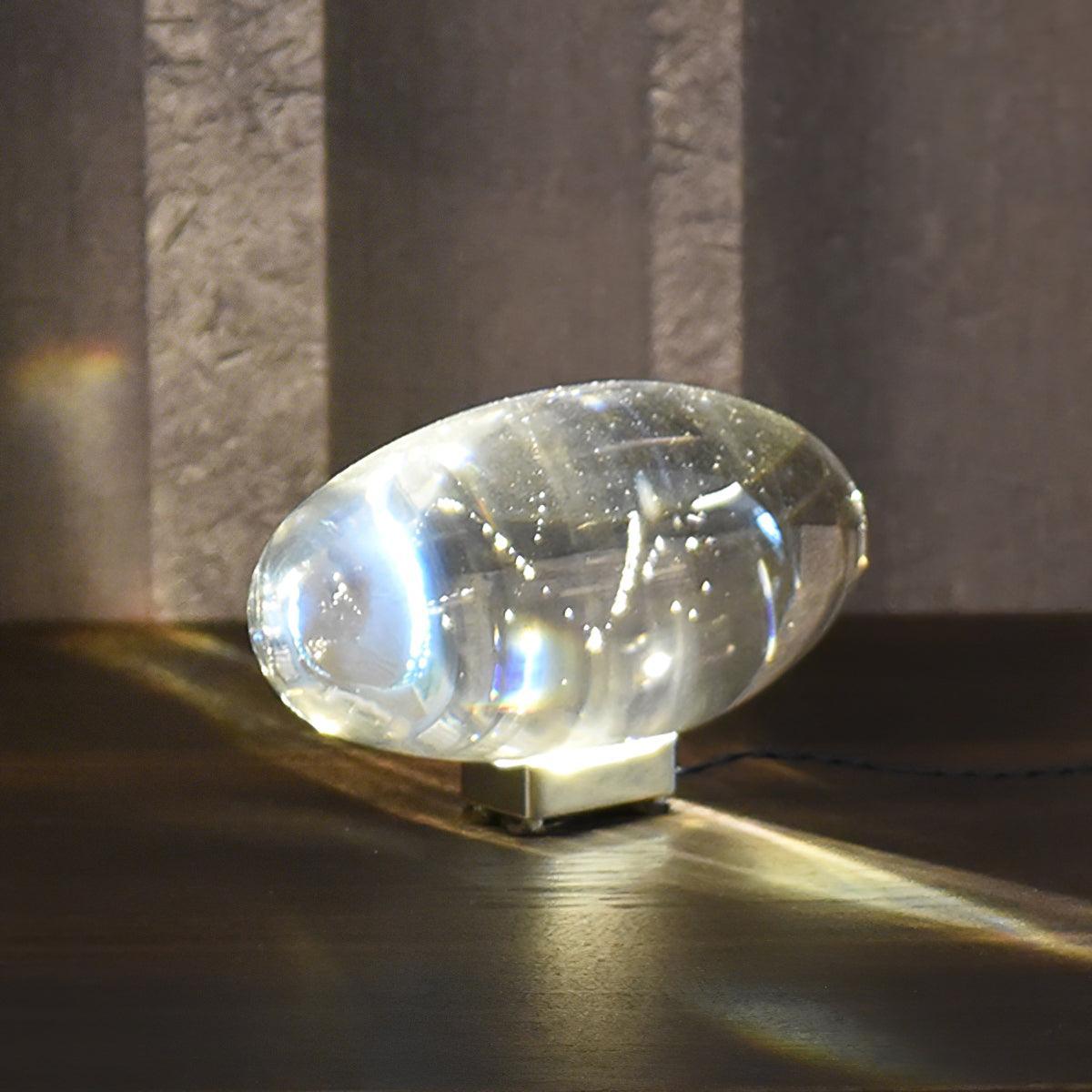 Solarece lámpara de mesa cristal minimalista