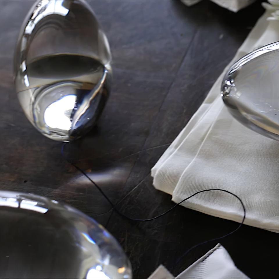 Solarece lámpara de mesa cristal minimalista