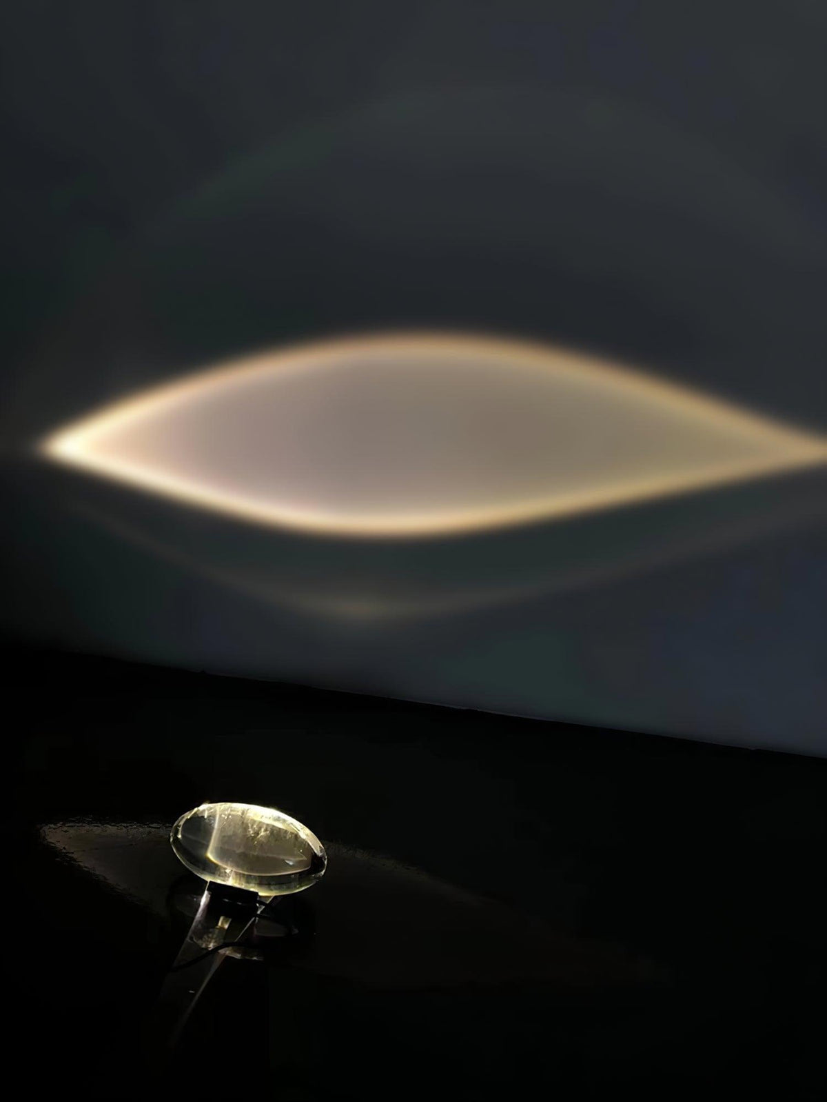 Solarece lámpara de mesa cristal minimalista