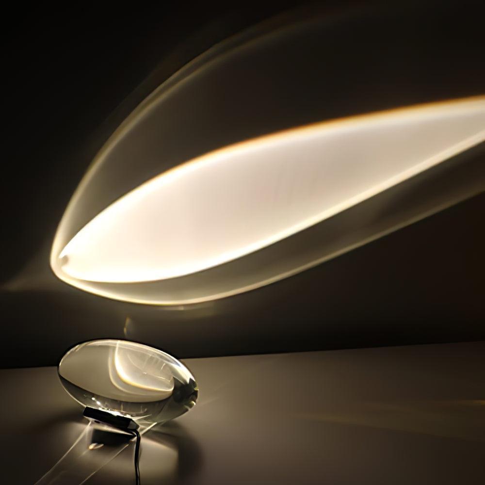 Solarece lámpara de mesa cristal minimalista
