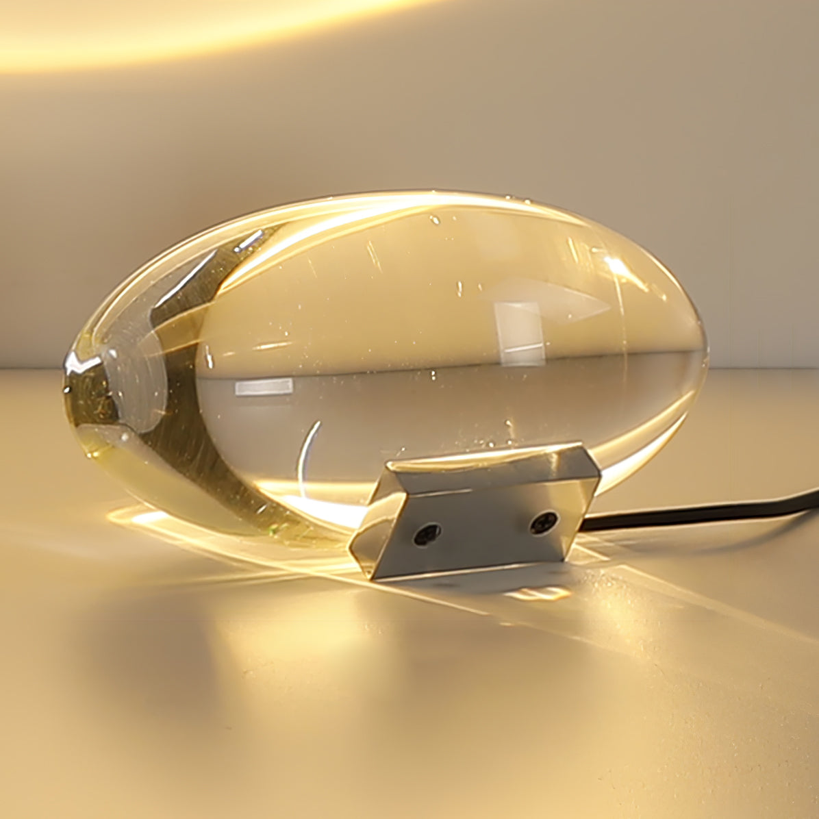 Solarece lámpara de mesa cristal minimalista