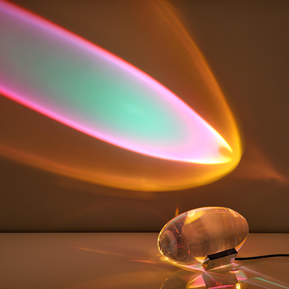 Solarece lámpara de mesa cristal minimalista