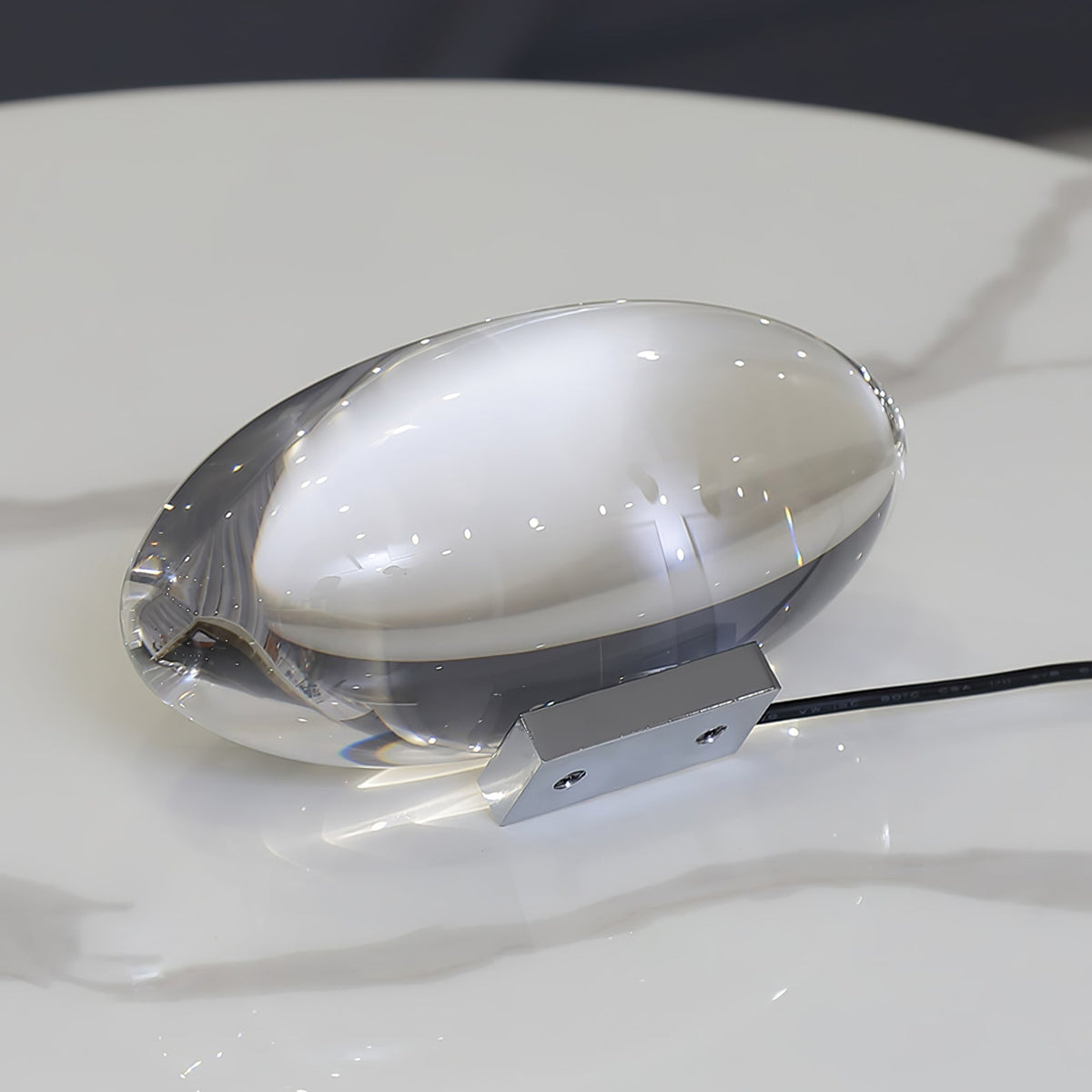 Solarece lámpara de mesa cristal minimalista