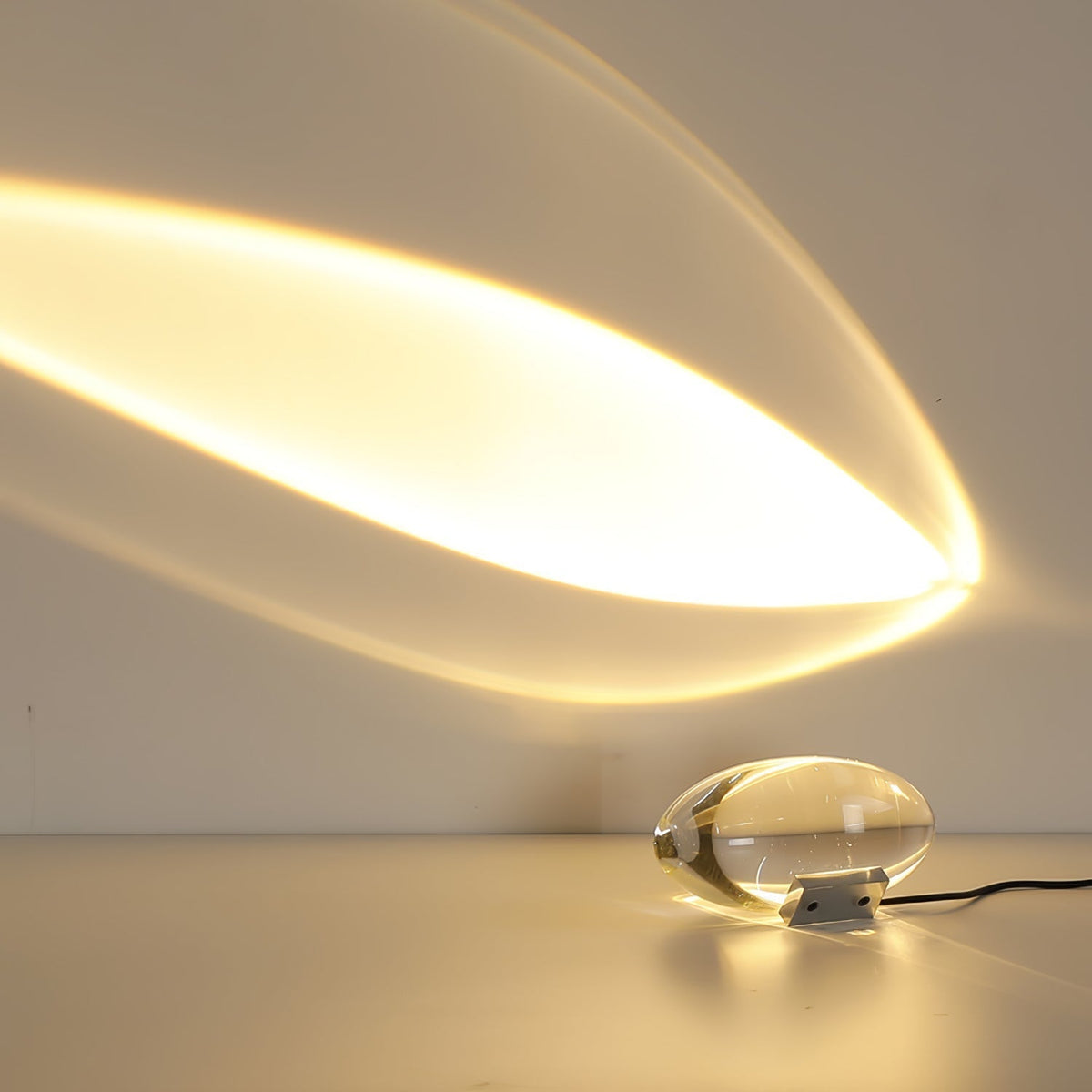 Solarece lámpara de mesa cristal minimalista