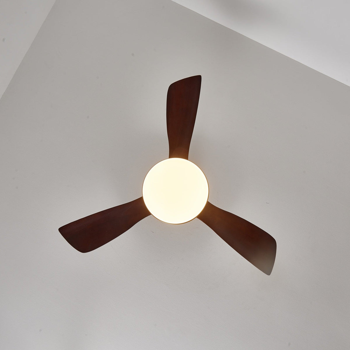 Xen ventilador de techo con luz moderno de madera