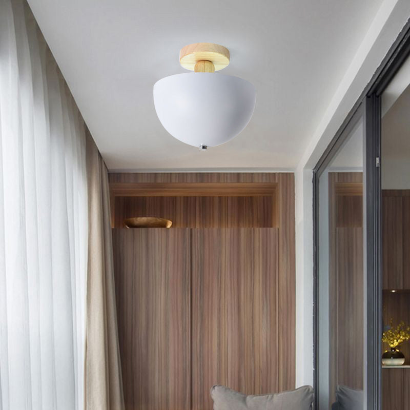 Muto Lámpara de Techo Moderna LED Madera/Metal Salón
