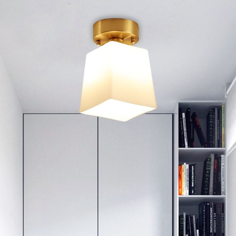 Arisha Lámpara de Techo Retro Metal Flush Mount Latón