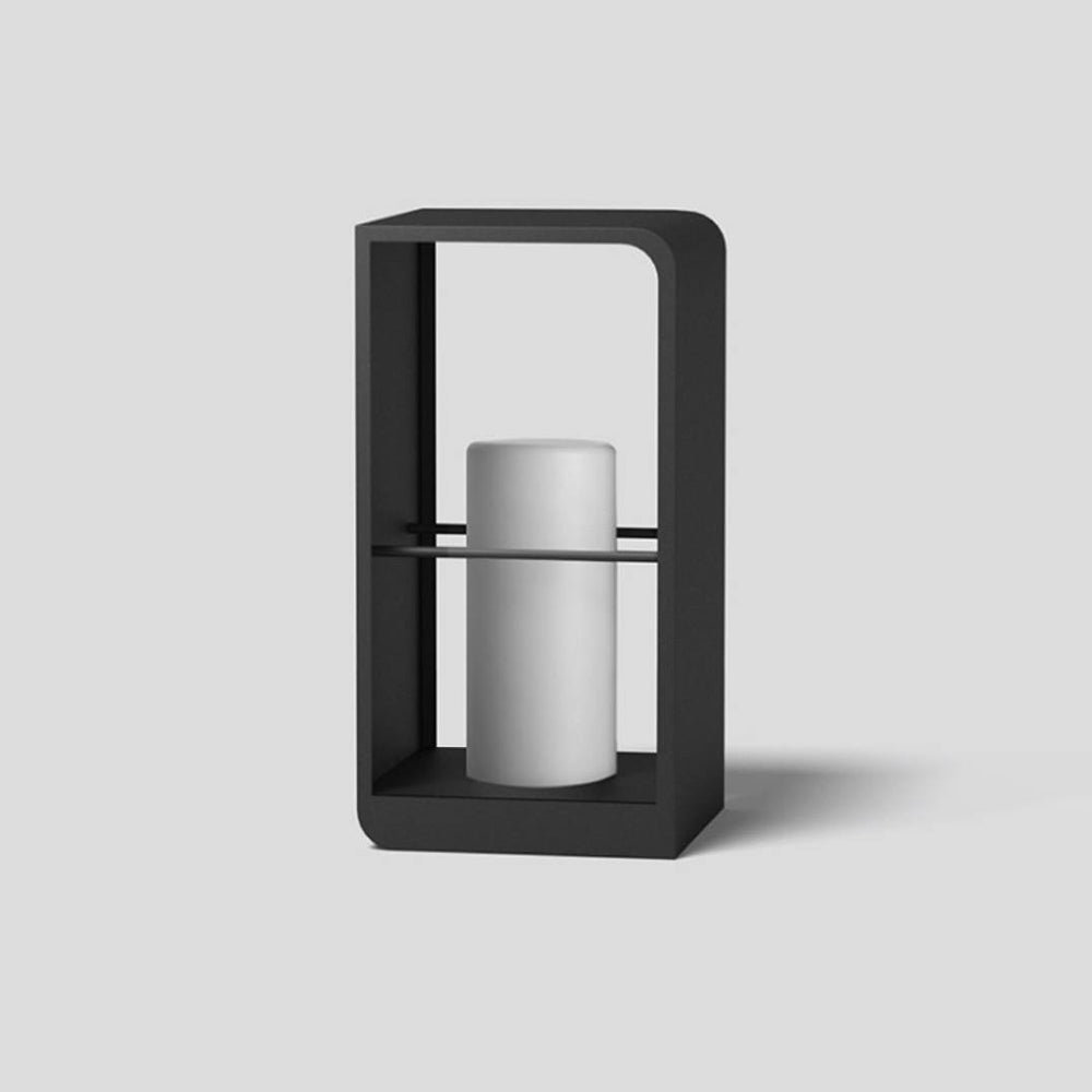 Ray Minimalista Rectangular Metal Acrílico Lámpara Exterior