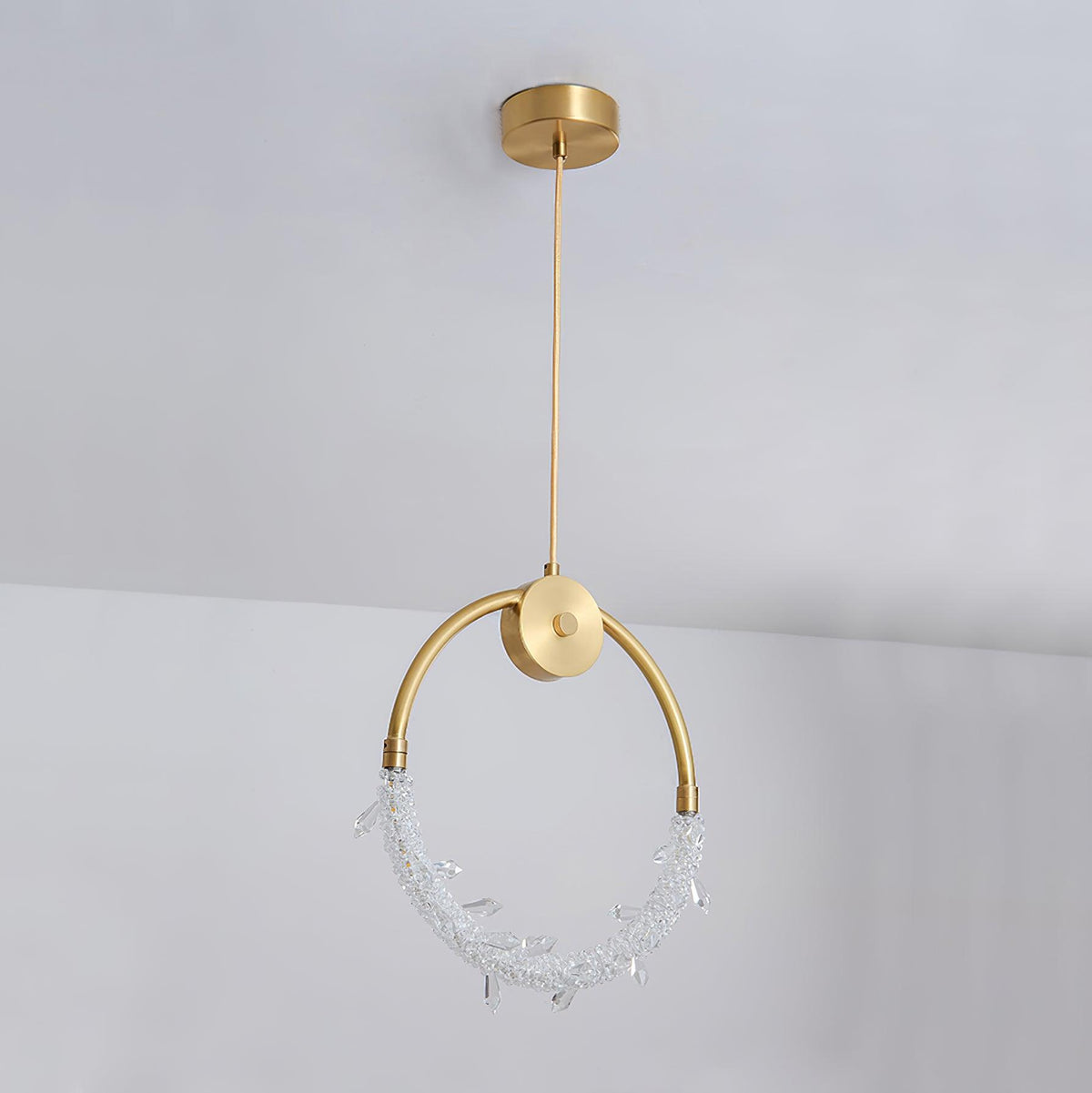 Lustre lámpara colgante elegante de cristal
