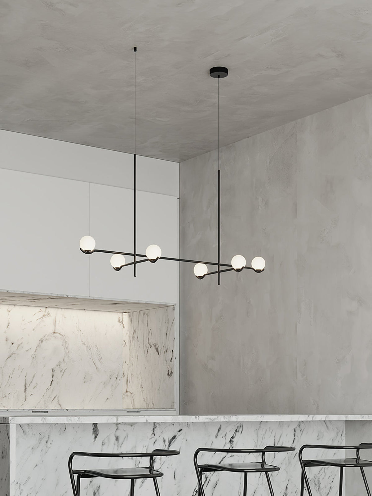 Bora lámpara colgante minimalista de vidrio