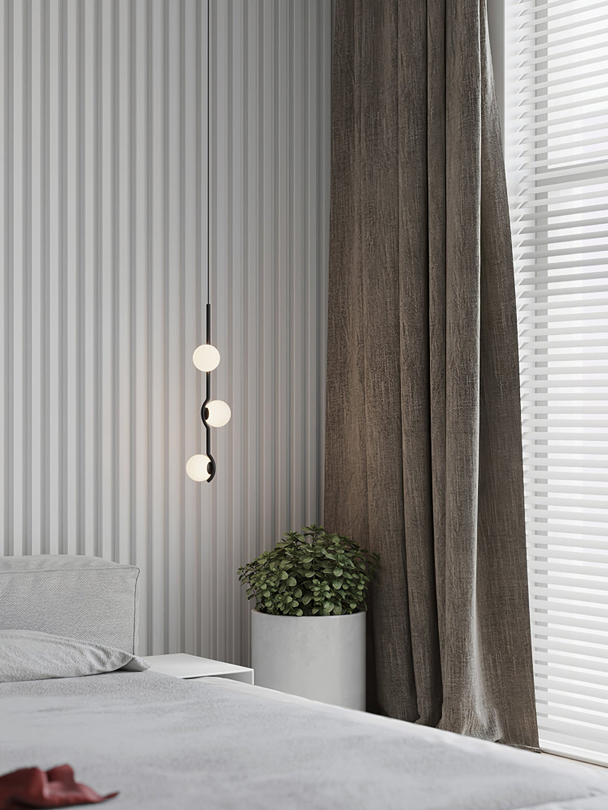 Bora lámpara colgante minimalista de vidrio