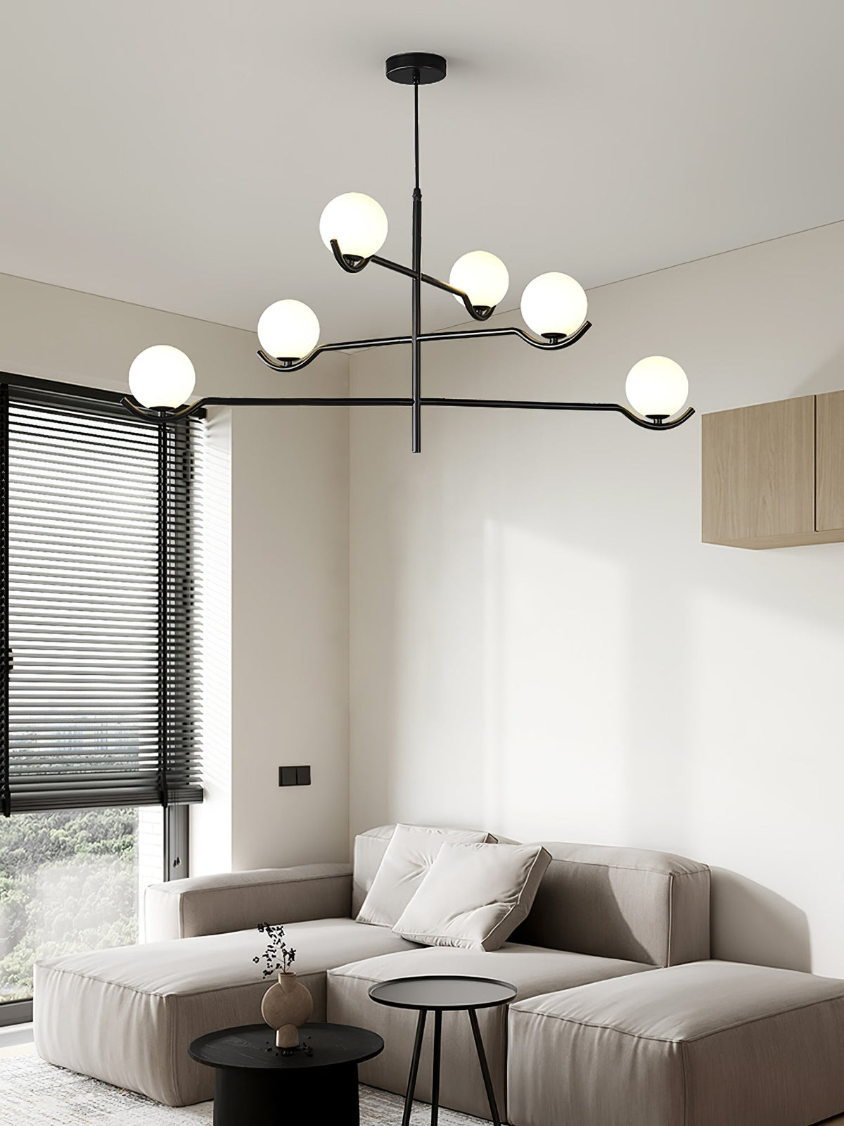 Bora lámpara colgante minimalista de vidrio