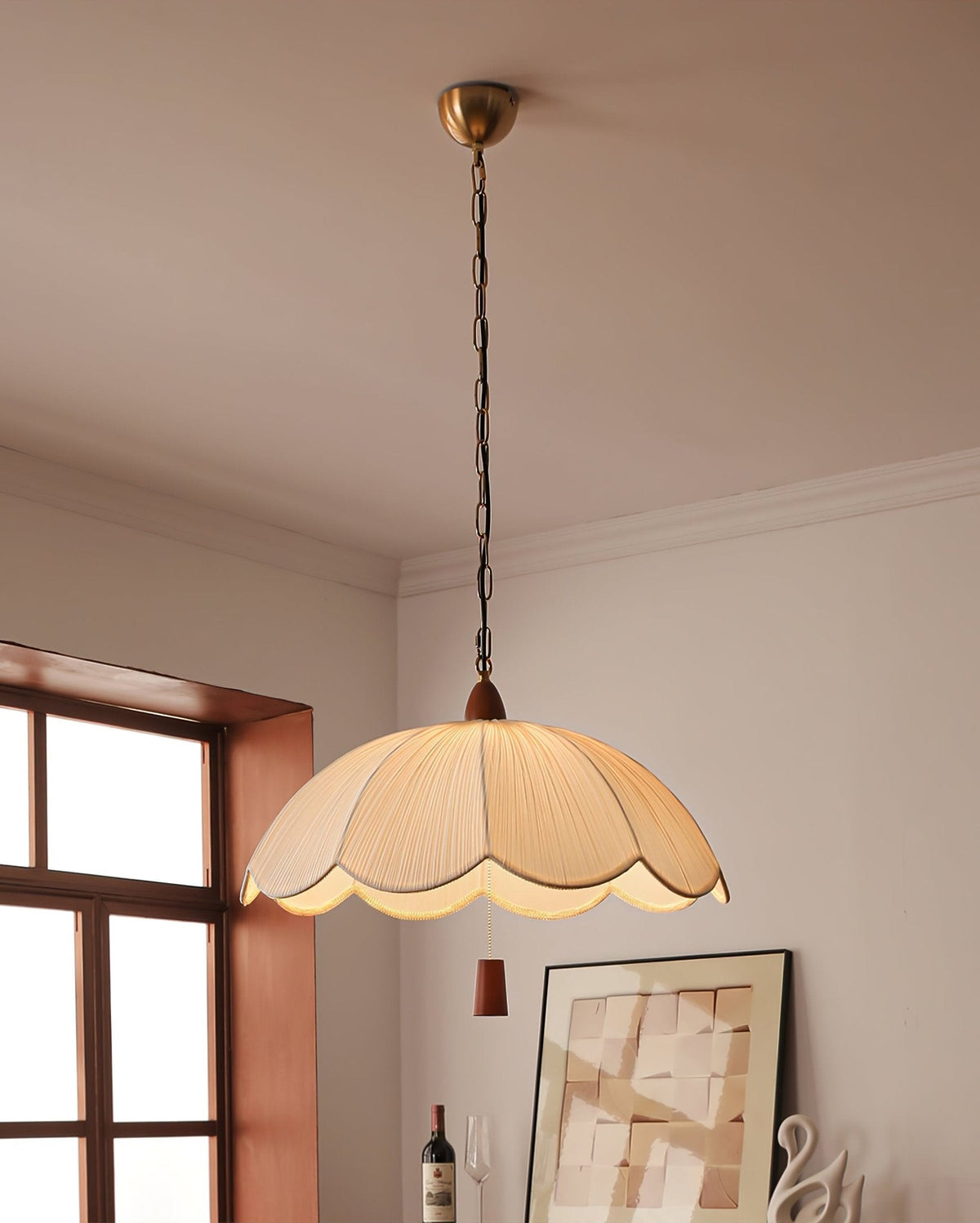 Vephael lámpara colgante Art Nouveau con tejido