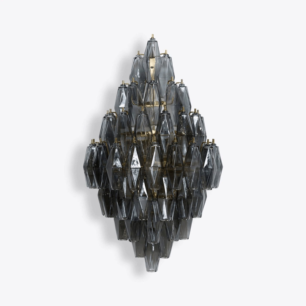 Zyrelis aplique de pared de vidrio polihedral
