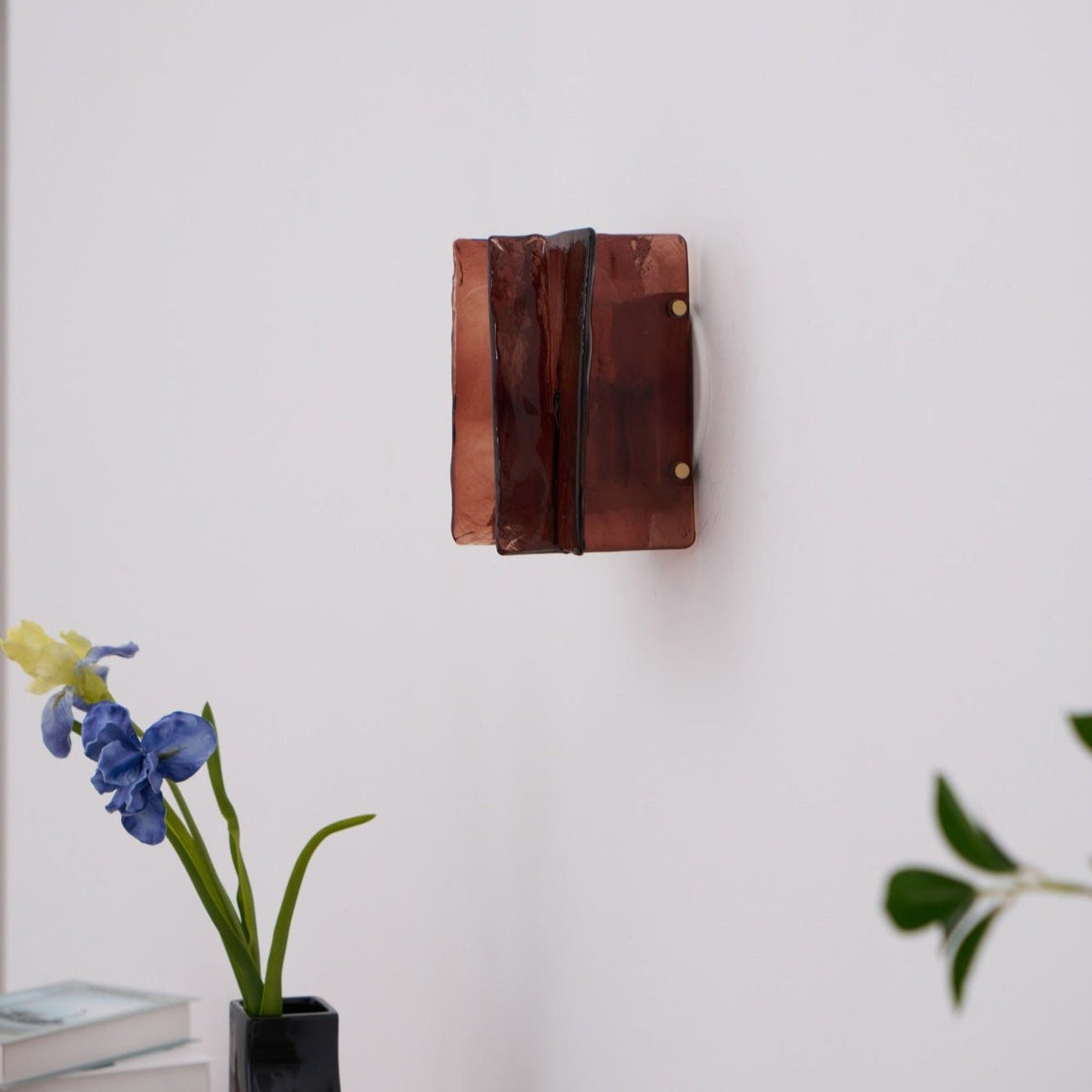 Solanic Aplique de Pared Vidrio Artístico Elegante