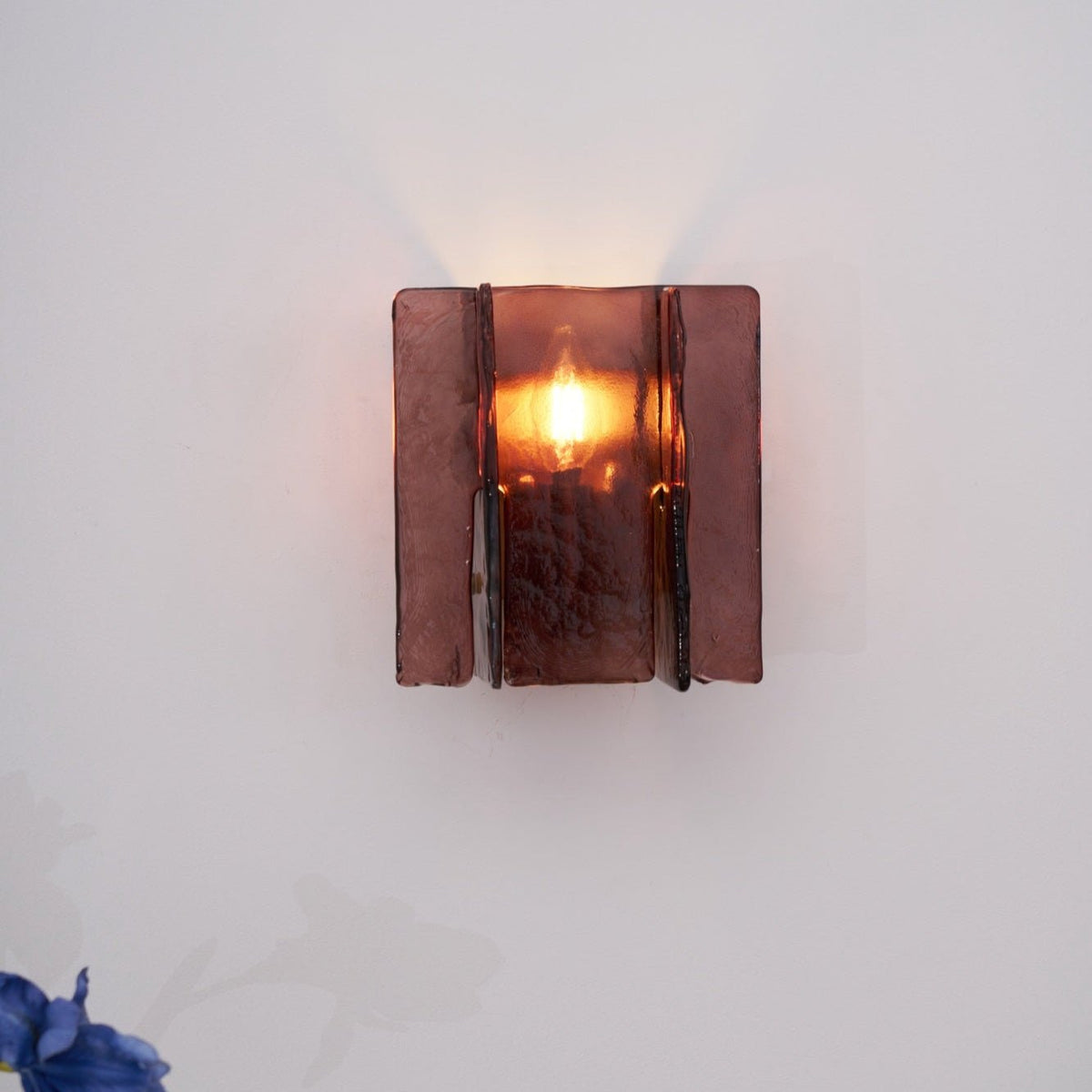 Solanic Aplique de Pared Vidrio Artístico Elegante