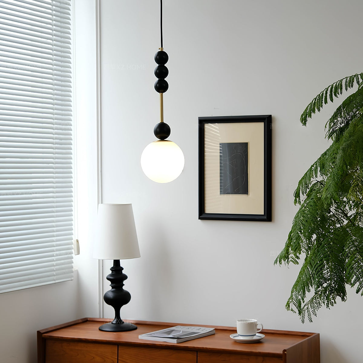 Miraleth lámpara colgante minimalista de madera